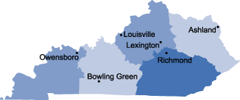 Kentucky region map